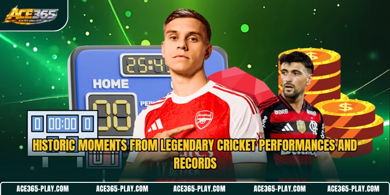 Historic moments from legendary cricket performances and records