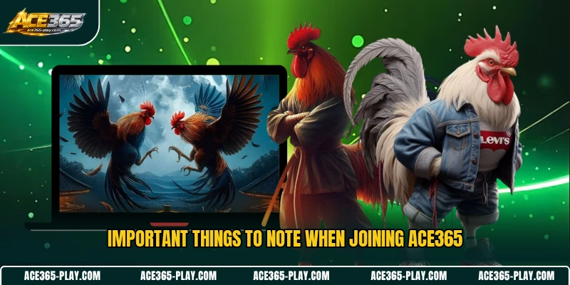 Important things to note when joining ACE365