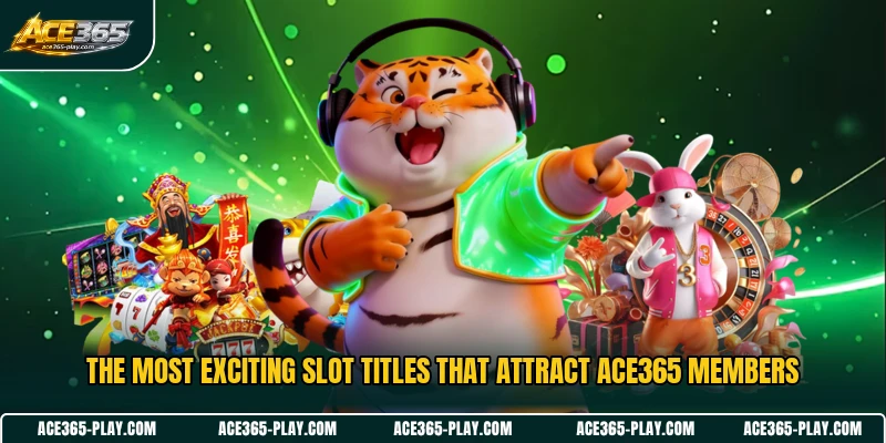 The most exciting slot titles that attract ACE365 members